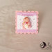 Battesimo Card Art segnaposto personalizzabili con miniatura bebè 