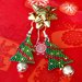 ~ Christmas Earring ~ Christmas tree Earring ~ Orecchino albero di natale con perline miyuki e campanellino