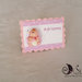 Battesimo Card Art Segnaposto rettangolare con miniatura bebè personalizzabili