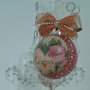 Sfera di Natale ,,LE ROSE,, dipinto a mano(PICCOLA)