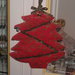 Addobbo a forma di albero di Natale rosso