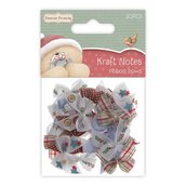 Set 20 fiocchi - Christmas Kraft Notes