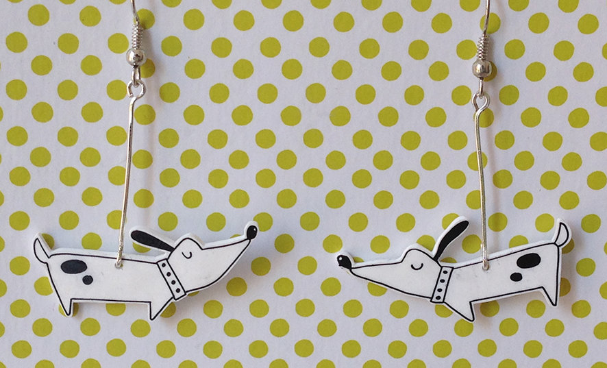 Orecchini A Fibbia Con Bassotto In Argento Sterling 925 – Simpatici Gioielli A Forma Di Cane, Con Zirconi, Regalo Ideale