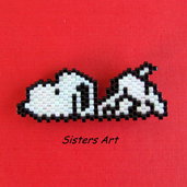 Calamita "Snoopy" realizzata con perline Miyuki delica