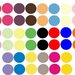 Adesivi colorati palle arcobaleno (3376f)