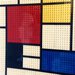 Quadro Mondrian realizzato con mattoncini "lego"