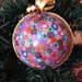 Addobbi natalizi pallina di Natale con murrine multicolore idee regalo natale