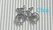 1 charm bicicletta 30x27mm circa
