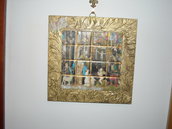 Quadro tipo mosaico con presepe di S.Martino