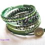 Bracciale Wrap Macramé Chan Luu Style Verde