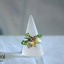 Anello con Biconi e Perle - Pastel Green