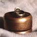 Anello bimba con bottone  in madreperla oro - A.24.2015
