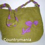 Borsa di lana cotta verde