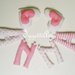 ANNA: una ghirlanda di lettere di stoffa rosa imbottite per decorare con il suo nome la cameretta!