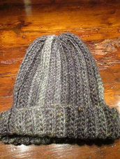 Cappello da uomo in lana grigio mélange