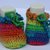 Scarpine da bebè in lana multicolor 