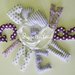 GINEVRA: una ghirlanda di lettere imbottite viola e lilla per decorare con una ghirlanda la sua cameretta