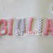 GIULIA: una ghirlanda di lettere imbottite per decorare con il suo nome la cameretta!