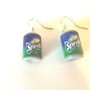 Dalla serie STREET FOOD -PAIO ORECCHINI LATTINA SPRITE fimo - 