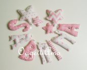 SABRINA: una ghirlanda di lettere in stoffa rosa da regalare ad una neomamma!