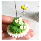 Mini cake con ape - segnaposto Battesimo Comunione