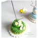 Mini cake con ape - segnaposto Battesimo Comunione