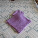 poncho color glicine con cappuccio per bimba