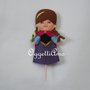 Cake topper in feltro per la vostra festa a tema Frozen: Anna o Elsa? Qual'è la vostra preferita?