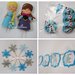 Spilla-gadget di compleanno in feltro per la sua festa a tema in stile Frozen!(versione Anna)