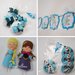 5 Spille-gadget di compleanno in feltro per la sua festa a tema in stile Frozen!(versione Olaf)