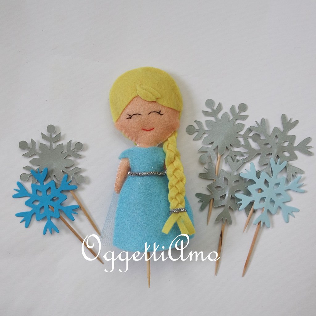 Topper Torta Strass Fiocco Di Neve - Argento, Per Matrimoni E Anniversari, 7.5cm - Foto 3