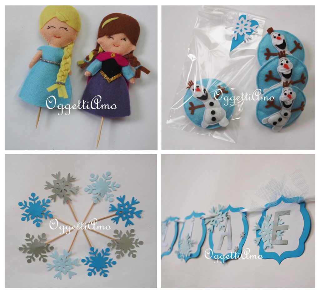 Festa a tema Frozen per due sorelline gadget, decorazioni, travest... su MissHobby