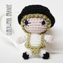 Arancia Meccanica amigurumi portachiavi uncinetto