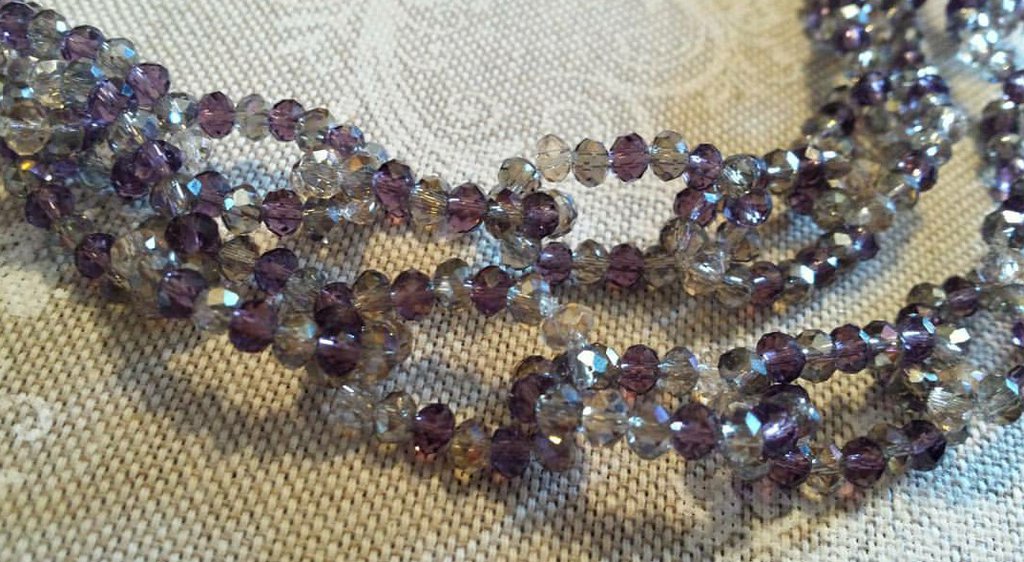 Collana Catena Perline In Argento 925 Placcato Rodio | Catenina Sottile 1.5mm, Varie Lunghezze, Finitura Bianca, In Scatola Regalo