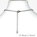 Collana goccia argento Swarovski perle grigie catena acciaio fatta a mano - Magnolia