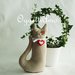 Fermaporta 'Gatto beige con macchia nell'occhio': un'idea regalo originale e personalizzabile per voi!