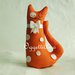 3 gattini in stoffa arancio come eleganti fermaporta: tre originali idee regalo per Natale utili e decorative!
