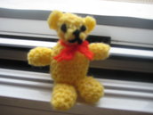 Miniature Crochet Teddy Bear-10cm
