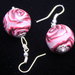 Handmade earings red roses