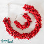 Parure girocollo + bracciale chips di Corallo rosso 