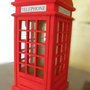 Salvadanaio - CABINA TELEFONICA LONDRA - red telephone box -london  idea regalo legno - miniature