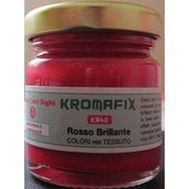 Colore per tessuto Rosso Brillate 30 ml - Kromafix