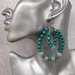 Orecchini Reasins Beads Verde Smeraldo