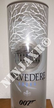 Vaso Bottiglia 007 Spectre Vodka Belvedere Magnum 1,75 L Arredo Riciclo creativo Riuso