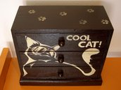 Portagioie in legno "Cool Cat"