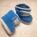 Scarpine neonato “Stivaletto Bianco Azzurro”