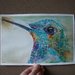 Uccello Colibrì ad acquerello, dipinto originale / bird watercolor (hummingbird)