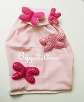 Zainetto ricamato con farfalle glitterate: uno zaino rosa per la più romantica delle bambine!