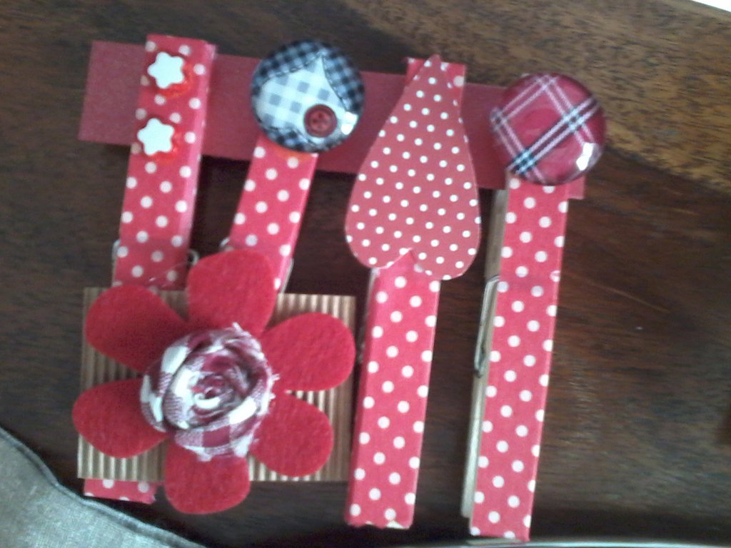 Mollette In Legno Appendifoto Da 3.5cm Mollettine Colorate - Foto 11