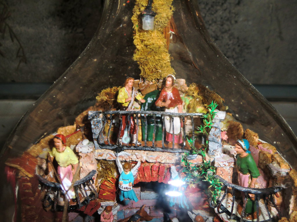 Presepe In Damigiana Di Vetro